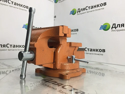 Тиски слесарные 125 мм. Поворотные, с наковальней – фото 1