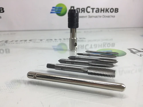 Набор метчиков M3/M4/M5/M6/M8 с ключом – фото 6